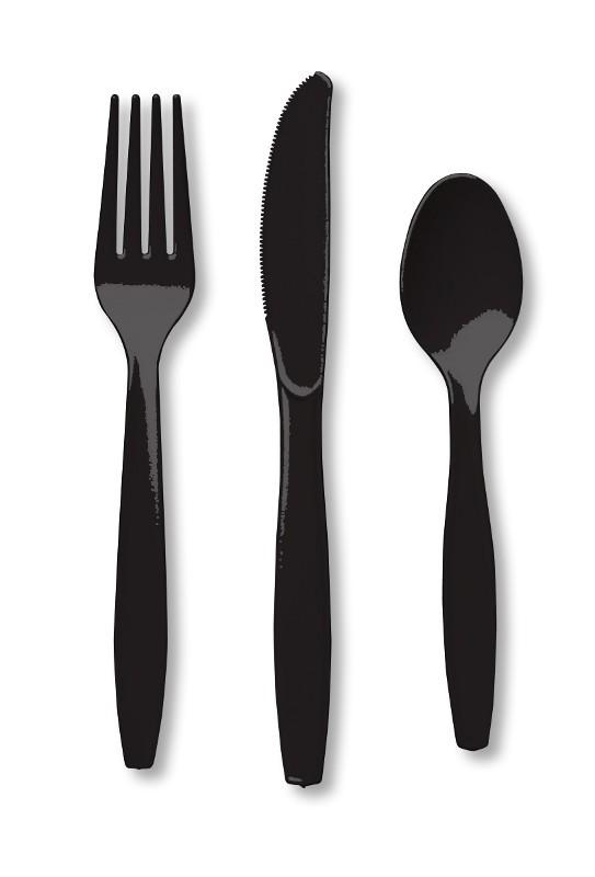 Plastikiniai įrankiai (juodi)