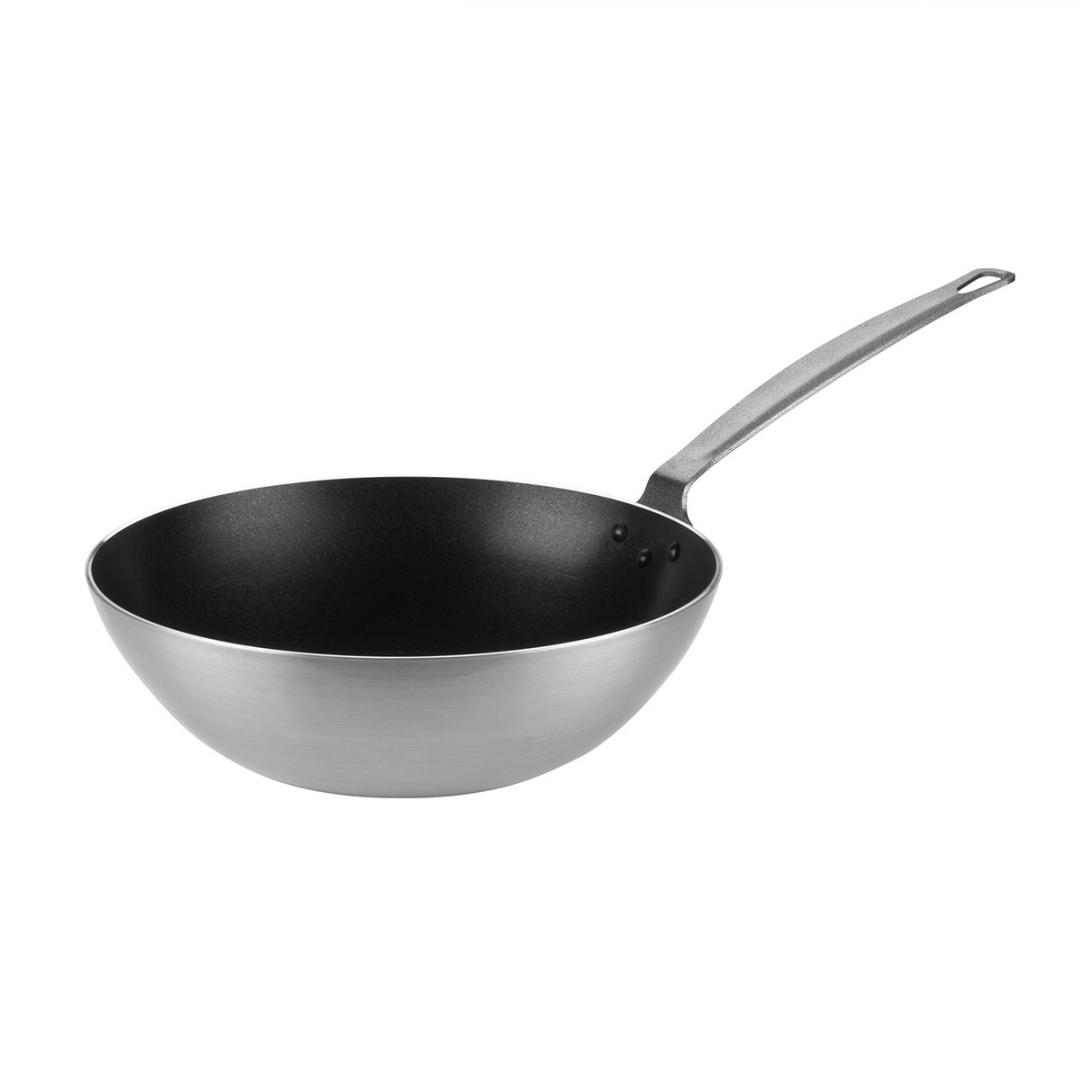 Aliuminio WOK keptuvės su neprisvylančia danga
